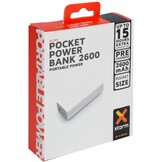 Xtorm LED Powerbank Pocket 2600 mAh - White