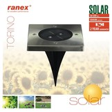Ranex Torino LED Solar Grondspot - Vierkant