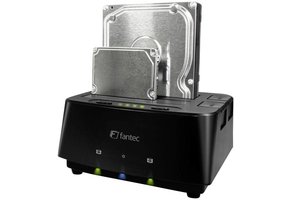 Fantec MR-Copy DU3 HDD USB 3.0 LED Docking Station - Black