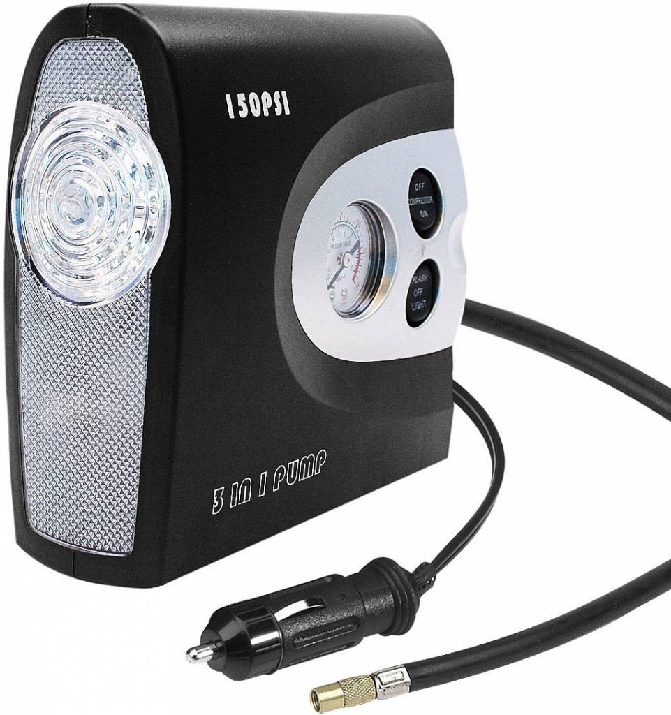 ProPlus LED Luchtcompressor DeLuxe 12V - Black