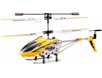Syma S107G 3-Channel RC Mini LED Helicopter - Yellow