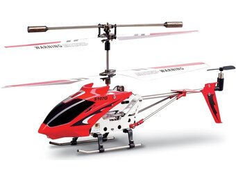 Syma S107G 3-Channel RC Mini LED Helicopter - Rood