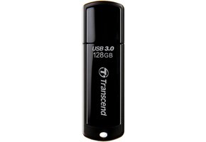 Transcend JetFlash 700 124GB LED USB 3.0 SuperSpeed - Black