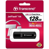 Transcend JetFlash 700 124GB LED USB 3.0 SuperSpeed - Black