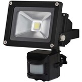 Perel LEDA3001CW-BP COB 6500K LED Lamp met Bewegingssensor 10 W - Black