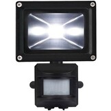 Perel LEDA3001CW-BP COB 6500K LED Lamp met Bewegingssensor 10 W - Black
