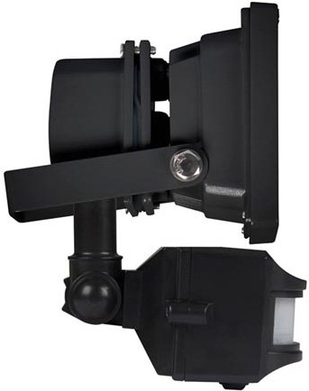 Perel LEDA3001CW-BP COB 6500K LED Lamp met Bewegingssensor 10 W - Black