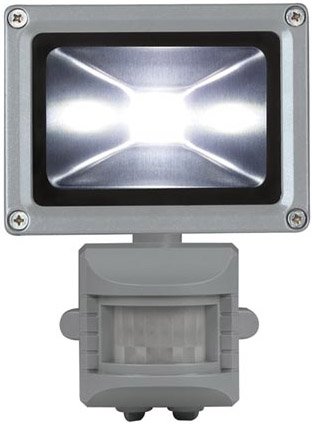 Perel LEDA3001CW-GP COB 6500K LED Lamp met Bewegingssensor 10 W - Grey
