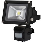 Perel LEDA3001WW-BP COB 3800K LED Lamp met Bewegingssensor 10 W - Black