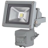 Perel LEDA3001WW-GP COB 3800K LED Lamp met Bewegingssensor 10 W - Grey