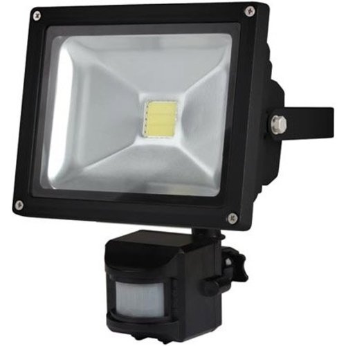 Perel Perel LEDA3002CW-BP COB 6500K LED Lamp met Bewegingssensor 20 W - Black Perel Perel LEDA3002CW-BP COB 6500K LED Lamp met Bewegingssensor 20 W - Black