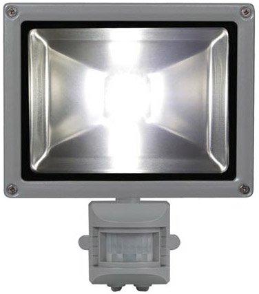 Perel LEDA3002CW-GP COB 6500K LED Lamp met Bewegingssensor 20 W - Grey