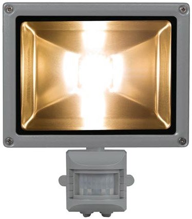 Perel LEDA3002WW-GP COB 3800K LED Lamp met Bewegingssensor 20 W - Grey