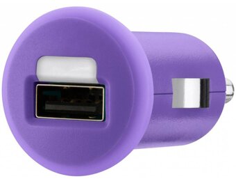 Belkin Mixit LED USB Autolader 1 A - Purple