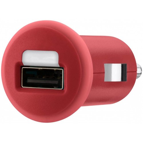 Belkin Belkin Mixit LED USB Autolader 1 A - Red Belkin Belkin Mixit LED USB Autolader 1 A - Red