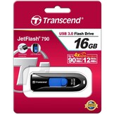 Transcend JetFlash 790K 16GB LED USB 3.0 - Black