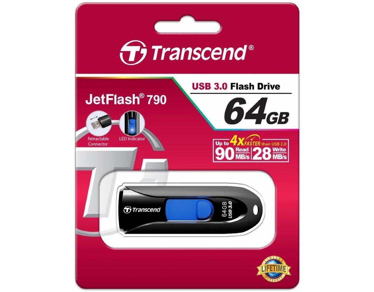 Usb flash transcend jetflash 790k 64 гб обзор