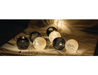 HQ 10 LED's Lichtslinger - Zwart/Wit Bal