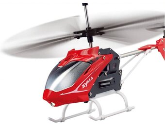 Syma S5 Speed 3-Channel RC Mini LED Helicopter - Red