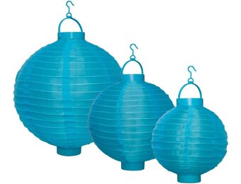 Party LED Lampion 3-set - Blue