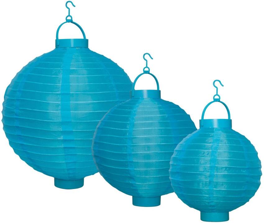 Party LED Lampion 3-set - Blue