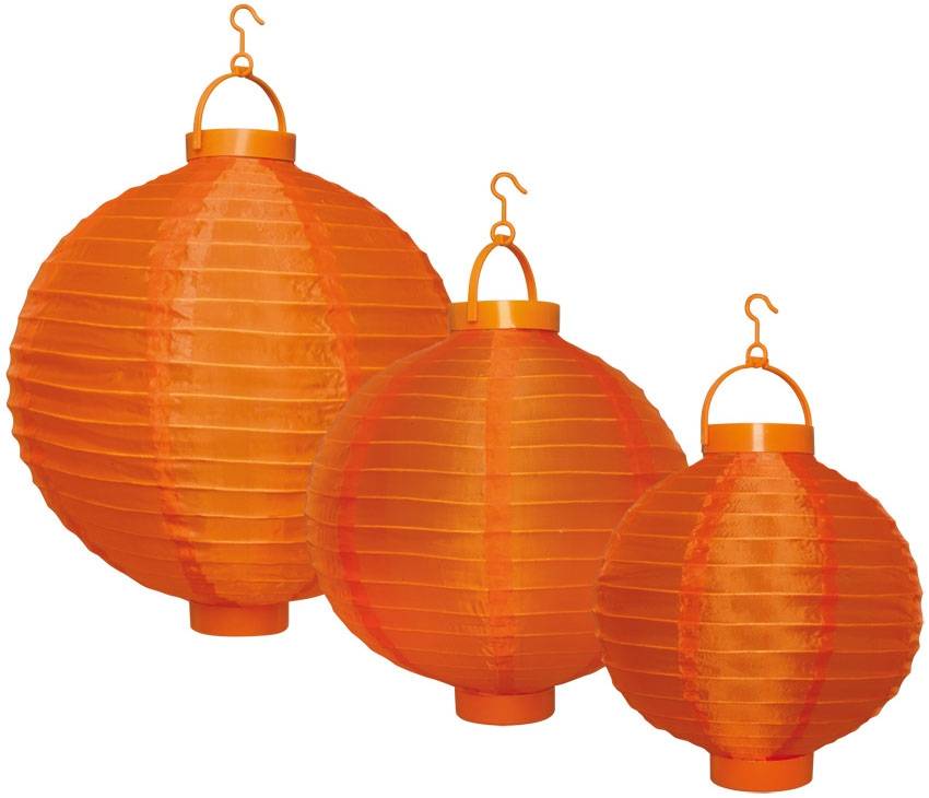 Party LED Lampion 3-set - Orange
