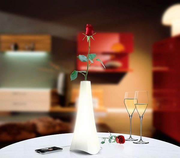 Muse ML-50 SF Design Speaker Bloemenvaas - White