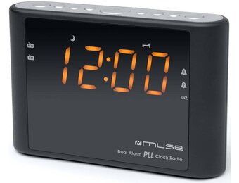 Muse M-175 CR Klokradio PLL - Black