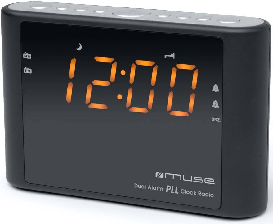 Muse M-175 CR Klokradio PLL - Black