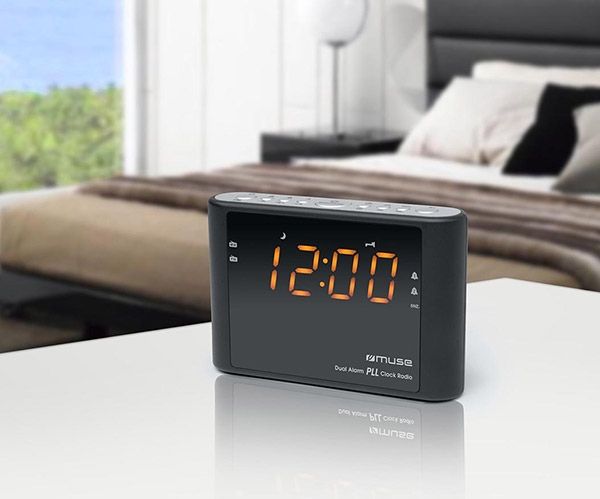 Muse M-175 CR Klokradio PLL - Black