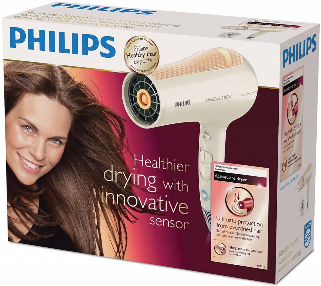Philips HP 8270/00 ActiveCare LED Föhn - Cream