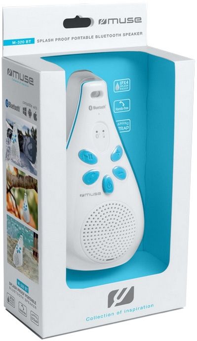 Muse M-320 BT Portable Spatwaterdicht met Bluetooth Speaker
