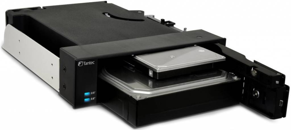 Fantec MR-2535 DUAL LED HDD/SSD - Black