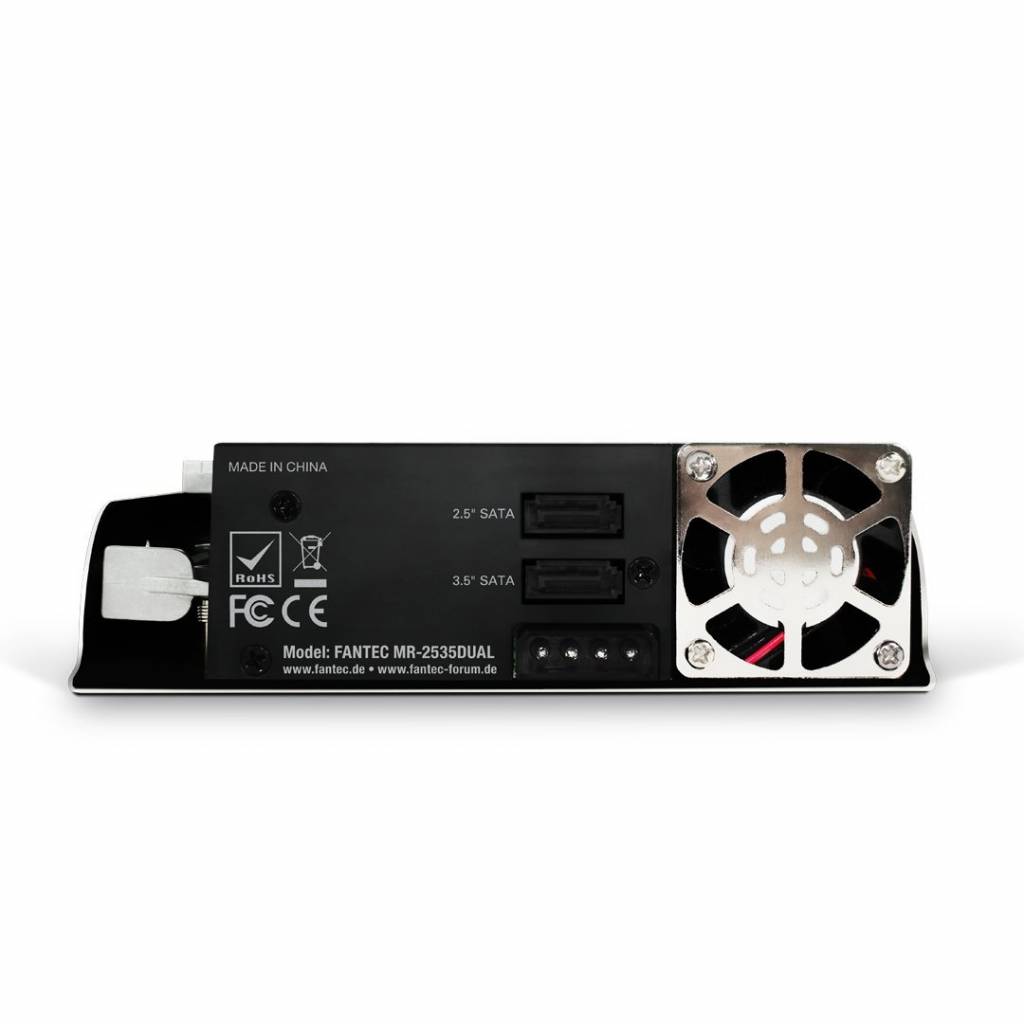 Fantec MR-2535 DUAL LED HDD/SSD - Black
