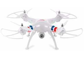 Syma X8W 4-Channel RC LED Helicopter Drone Camera - White