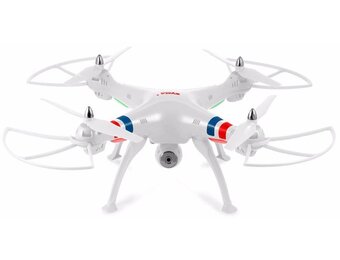Syma X8W 4-Channel RC LED Helicopter Drone Camera - White