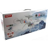 Syma X8W 4-Channel RC LED Helicopter Drone Camera - Black