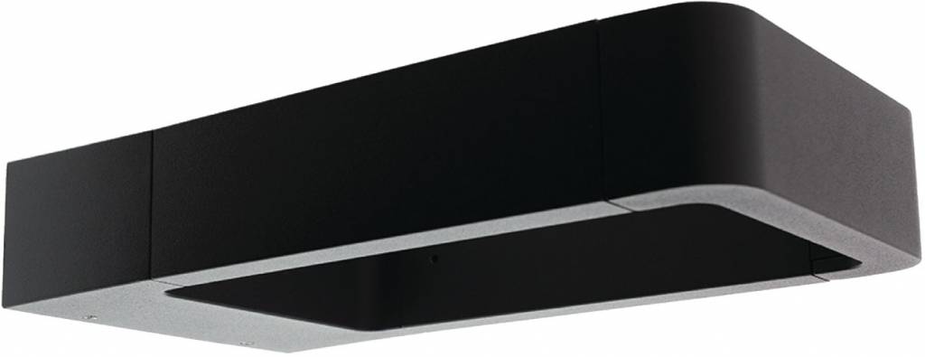 HQ Intenso LED Wandlamp/Grondlamp Vierkant Groot - Antraciet