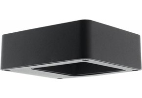 HQ Intenso LED Wandlamp/Grondlamp Vierkant Klein - Antraciet