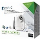 Konig Konig Indoor Pan-Tilt IP-Camera Videobewaking Op Afstand - White Konig Konig Indoor Pan-Tilt IP-Camera Videobewaking Op Afstand - White