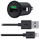 Belkin Belkin 2.1A Car Charger + Lightning ChargeSync Cable for iPhone 5 - Black Belkin Belkin 2.1A Car Charger + Lightning ChargeSync Cable for iPhone 5 - Black