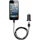 Belkin 2.1A Car Charger + Lightning ChargeSync Cable for iPhone 5 - Black