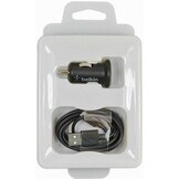 Belkin 2.1A Car Charger + Lightning ChargeSync Cable for iPhone 5 - Black