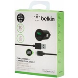 Belkin 2.1A Car Charger + Lightning ChargeSync Cable for iPhone 5 - Black