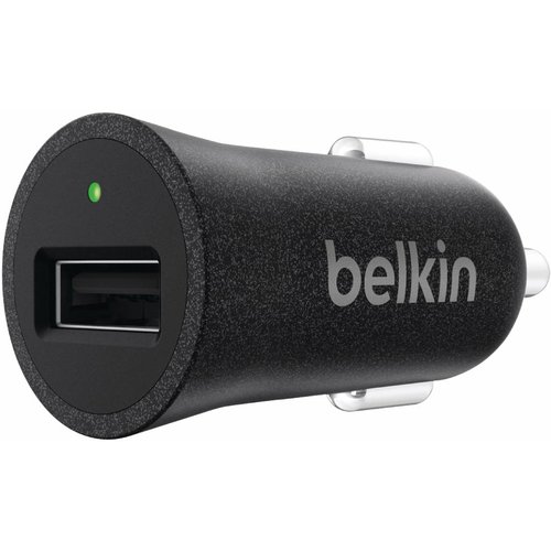 Belkin Belkin Mixit Metallic LED USB Autolader 2.4A - Black Belkin Belkin Mixit Metallic LED USB Autolader 2.4A - Black