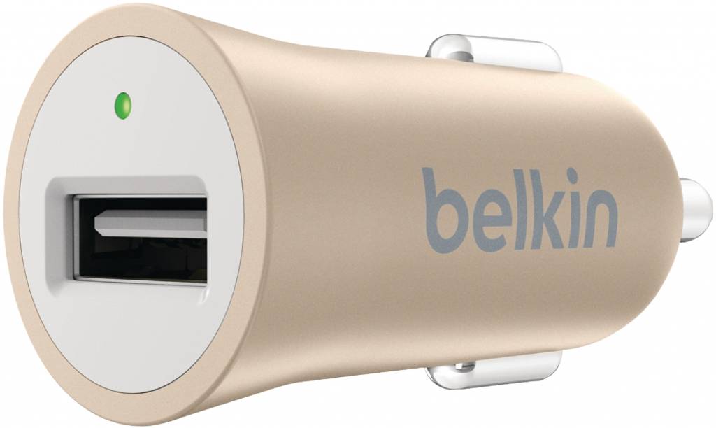 Belkin Mixit Metallic LED USB Autolader 2.4A - Gold