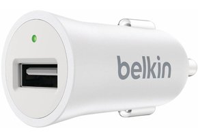 Belkin Mixit Metallic LED USB Autolader 2.4A - White