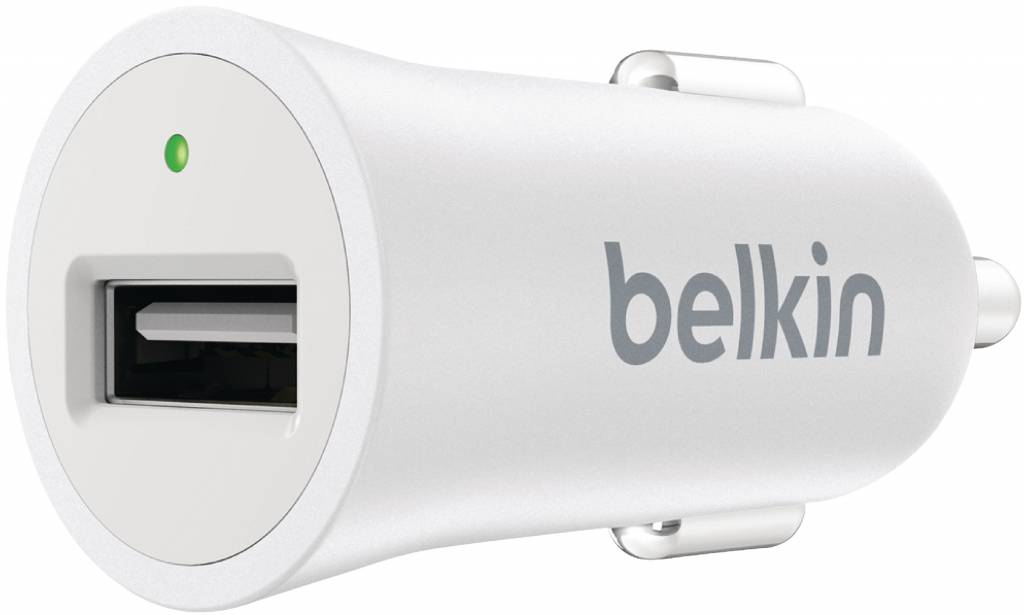 Belkin Mixit Metallic LED USB Autolader 2.4A - White