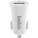Belkin Belkin Mixit Metallic LED USB Autolader 2.4A - White Belkin Belkin Mixit Metallic LED USB Autolader 2.4A - White