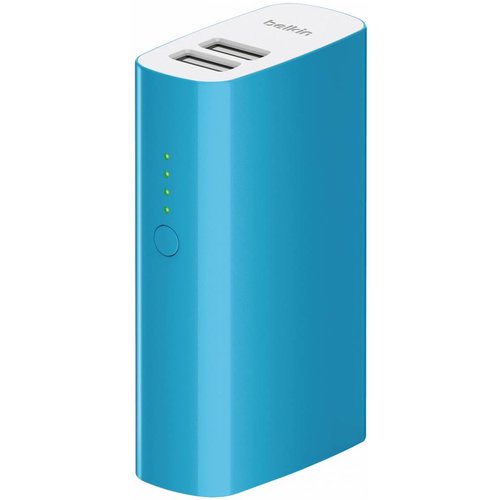 Belkin Belkin Mixit LED Powerbank 4000 mAh Dual USB - Blue Belkin Belkin Mixit LED Powerbank 4000 mAh Dual USB - Blue